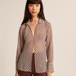 Abercrombie Long-Sleeve Sheer Shirt